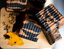 Load image into Gallery viewer, Turmeric & Charcoal Soap Bar